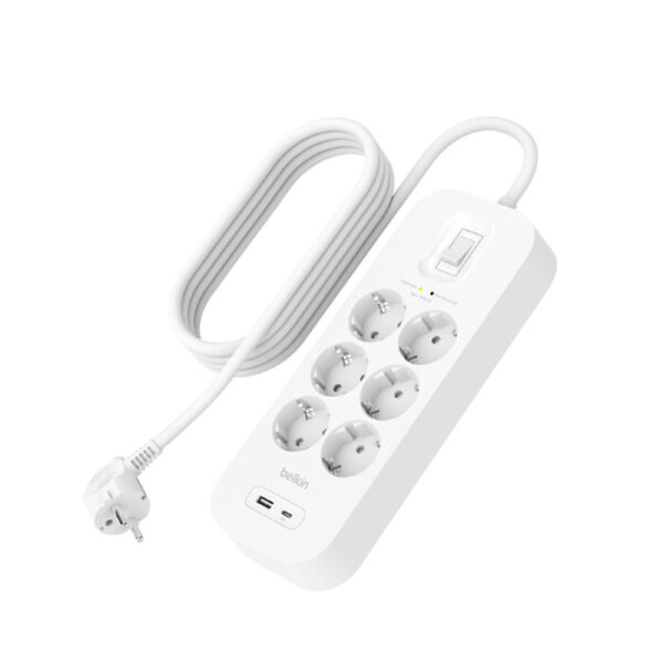 Belkin Connect Wit 6 AC-uitgang(en) 2 m - Afbeelding 3