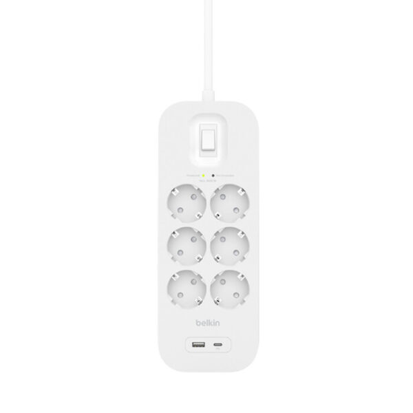 Belkin Connect Wit 6 AC-uitgang(en) 2 m - Afbeelding 2