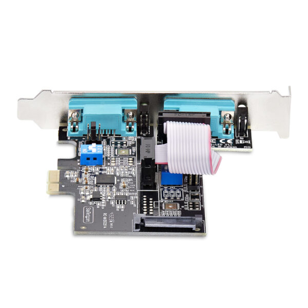 StarTech.com 2-Port PCIe Seriële Adapter Kaart, Quad PCI Express naar RS232/RS422/RS485 (DB9) Serial Kaart, Incl. Low-Profile Be - Afbeelding 4