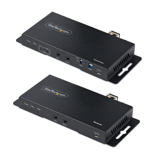 StarTech.com 4K HDMI over Fiber Extender Kit, 4K 60Hz tot 1km (Single Mode) of 300m (Multimode) LC Fiber Optic, HDR, HDCP, 3.5mm