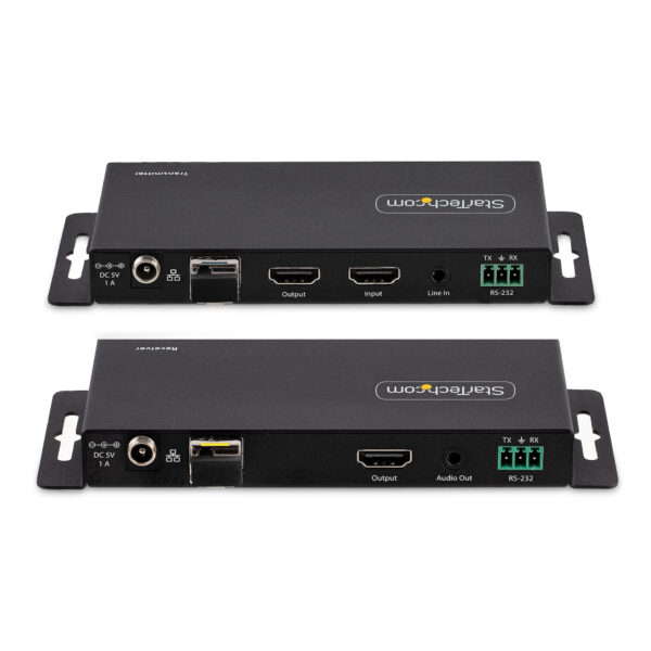 StarTech.com 4K HDMI over Fiber Extender Kit, 4K 60Hz tot 1km (Single Mode) of 300m (Multimode) LC Fiber Optic, HDR, HDCP, 3.5mm - Afbeelding 3