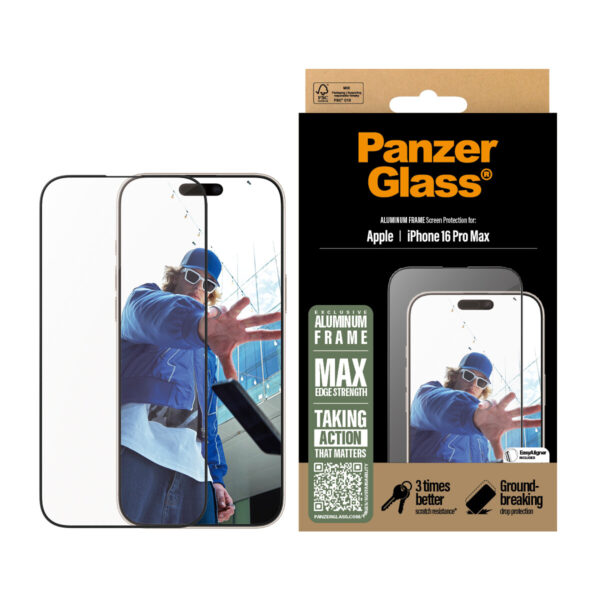 PanzerGlass PG Scrn Alu Frame iPhone 16P 6.9Inch UWF - Afbeelding 3