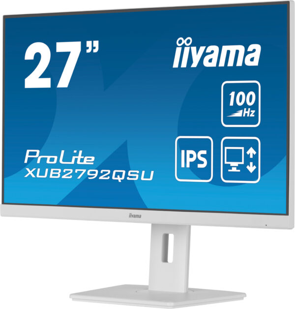 iiyama ProLite XUB2792QSU-W6 computer monitor 68,6 cm (27") 2560 x 1440 Pixels Wide Quad HD LED Wit - Afbeelding 5