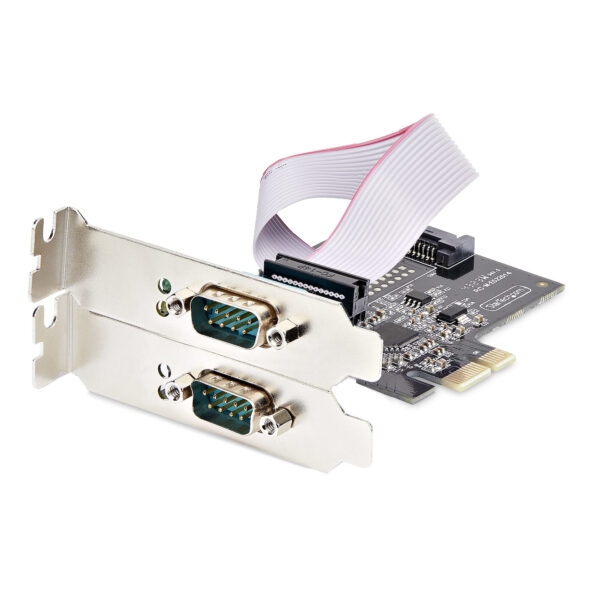 StarTech.com 2-Port PCIe Seriële Adapter Kaart, Quad PCI Express naar RS232/RS422/RS485 (DB9) Serial Kaart, Incl. Low-Profile Be - Afbeelding 6