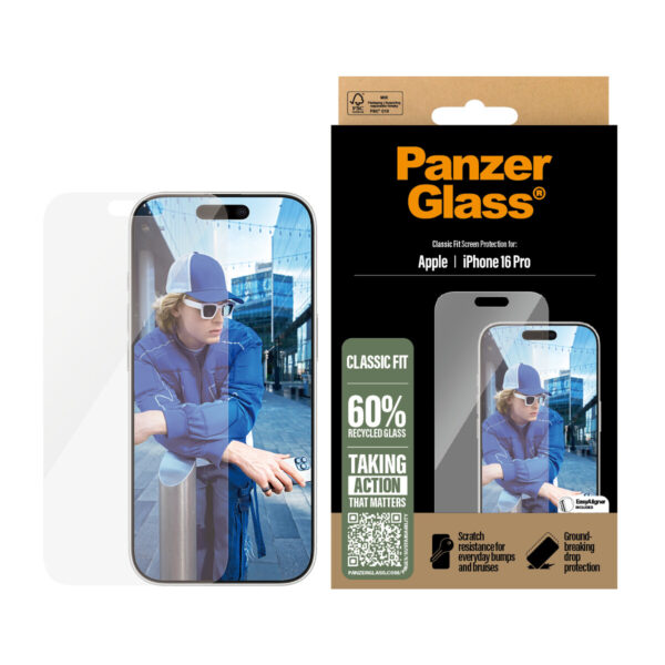 PanzerGlass PG Scrn iPhone 16P 6.3Inch Classic Fit - Afbeelding 2