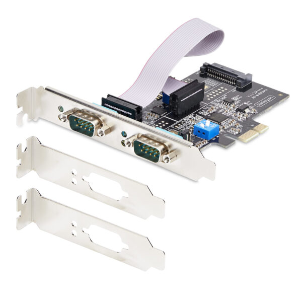 StarTech.com 2-Port PCIe Seriële Adapter Kaart, Quad PCI Express naar RS232/RS422/RS485 (DB9) Serial Kaart, Incl. Low-Profile Be - Afbeelding 8