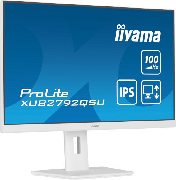 iiyama ProLite XUB2792QSU-W6 computer monitor 68,6 cm (27") 2560 x 1440 Pixels Wide Quad HD LED Wit - Afbeelding 4