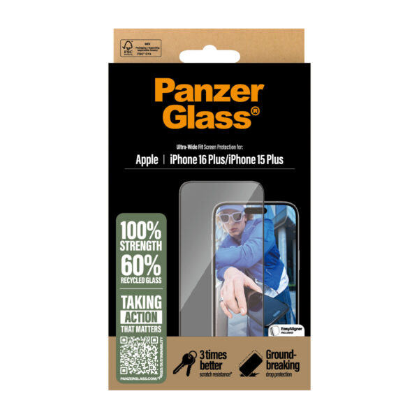 PanzerGlass PG Scrn iPhone 16 6.7Inch UWF - Afbeelding 3