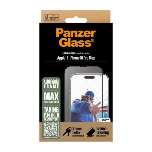 PanzerGlass PG Scrn Alu Frame iPhone 16P 6.9Inch UWF - Afbeelding 4