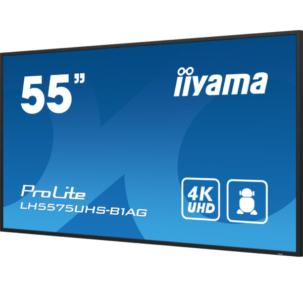 iiyama LH5575UHS-B1AG beeldkrant Digitale signage flatscreen 138,7 cm (54.6") LCD Wifi 500 cd/m² 4K Ultra HD Zwart Type processo - Afbeelding 7