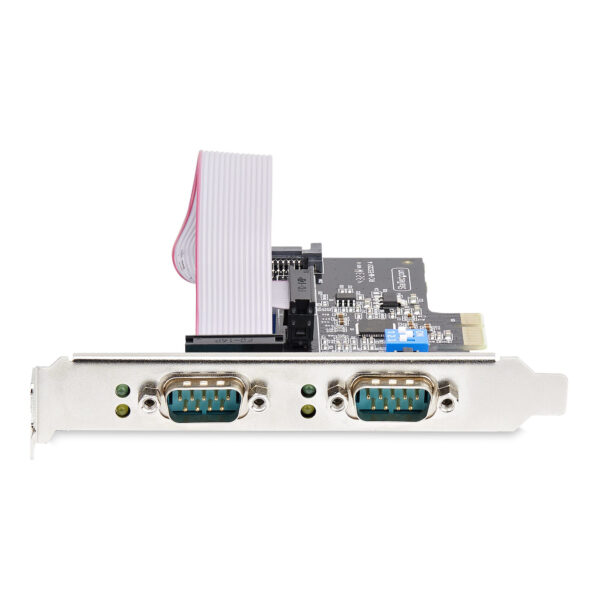 StarTech.com 2-Port PCIe Seriële Adapter Kaart, Quad PCI Express naar RS232/RS422/RS485 (DB9) Serial Kaart, Incl. Low-Profile Be - Afbeelding 3