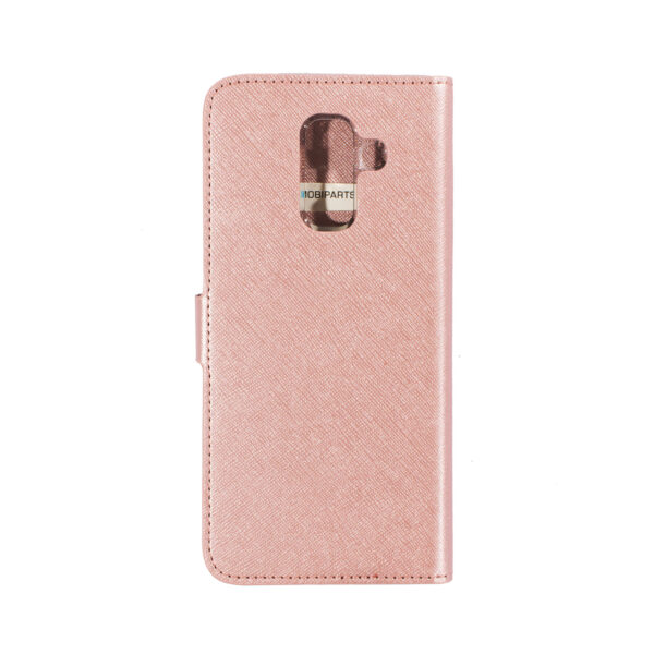 Mobiparts Saffiano Wallet Case Samsung Galaxy A6 Plus (2018) Pink - Afbeelding 4