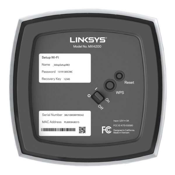 Linksys MX8400 Tri-band (2.4 GHz / 5 GHz / 5 GHz) Wi-Fi 6 (802.11ax) Wit 4 Intern - Afbeelding 7