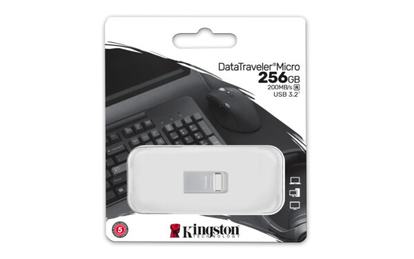 Kingston Technology DataTraveler 256GB Micro 200MB/s Metal USB 3.2 Gen 1 - Afbeelding 4