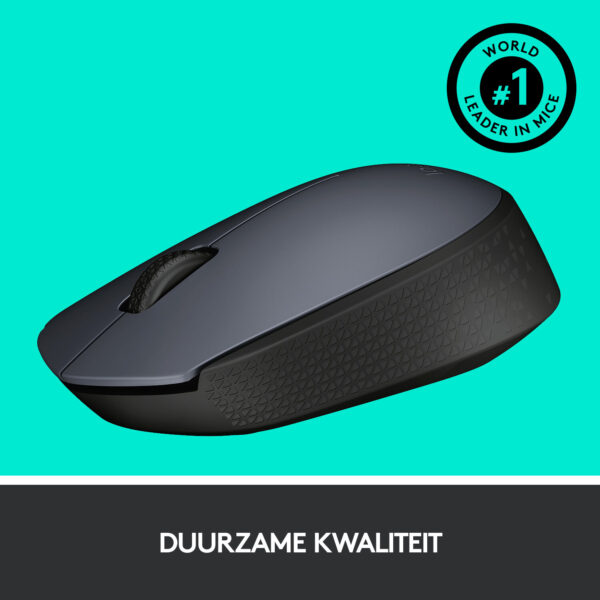 Logitech M170 Grey-K muis Kantoor Ambidextrous RF Draadloos Optisch 1000 DPI - Afbeelding 5