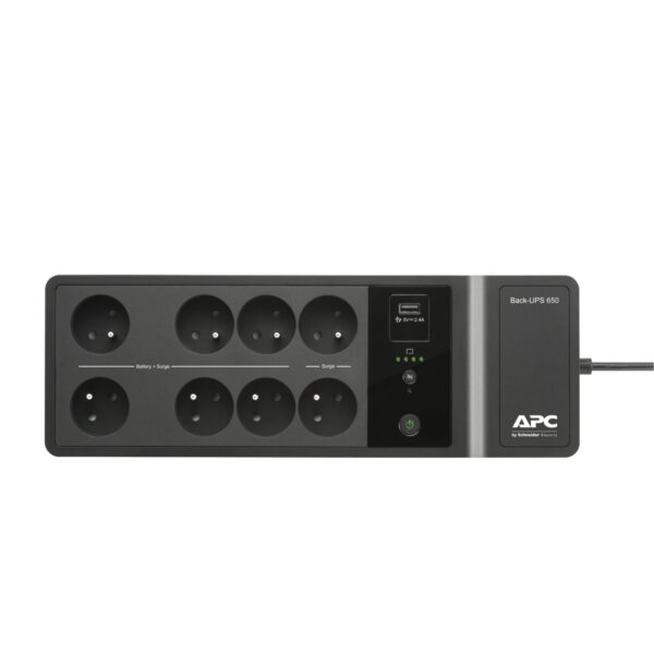 APC Back-UPS BE650G2-FR - Noodstroomvoeding 8x penaarde(België), 650VA, 1 USB oplader, 1 USB datapoort - Afbeelding 5