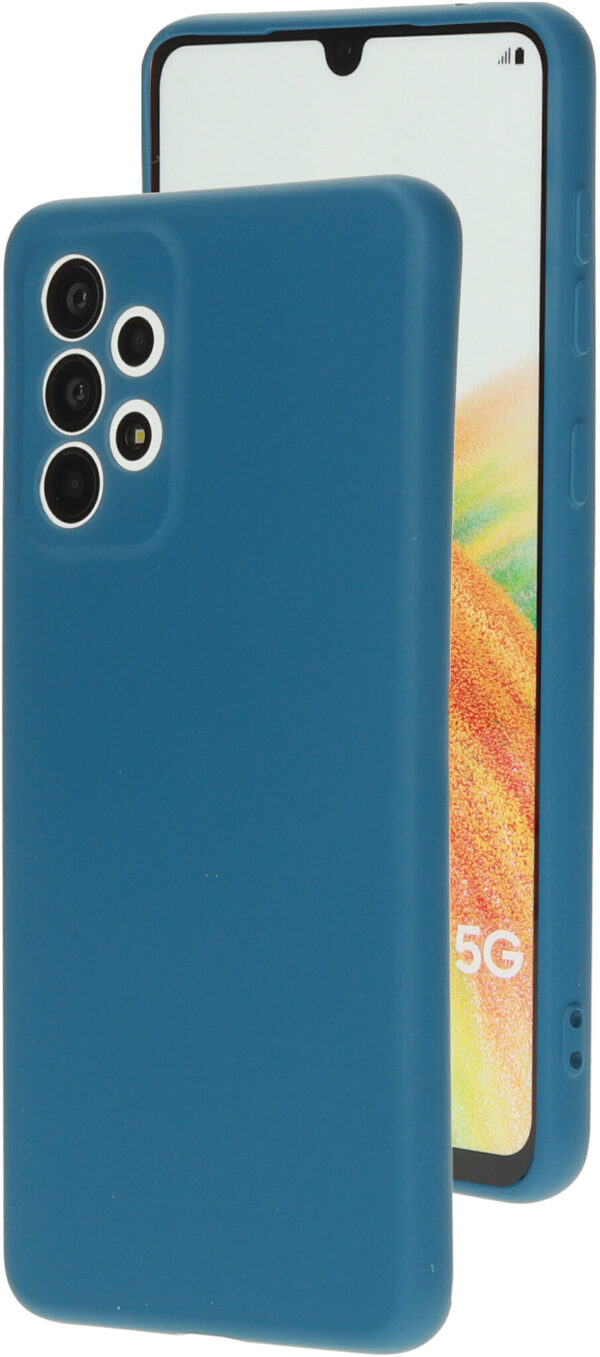 Mobiparts Silicone Cover Samsung Galaxy A33 5G (2022) Blueberry Blue