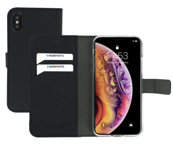 Mobiparts Saffiano Wallet Case Apple iPhone X/XS Black