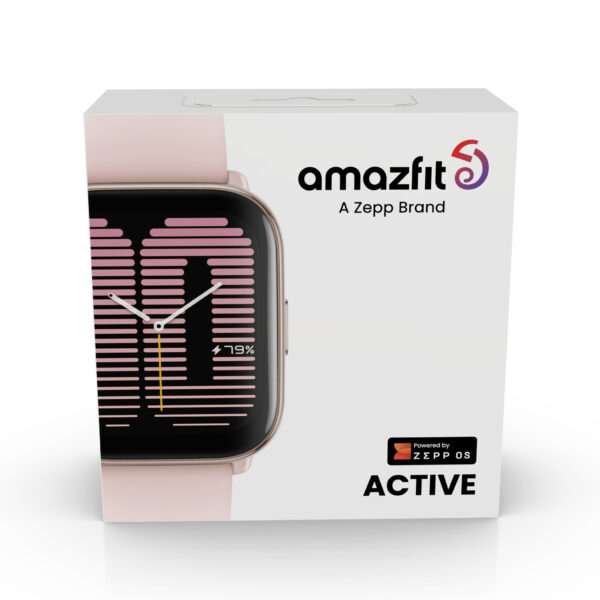 Amazfit Active 4,45 cm (1.75") AMOLED Digitaal 390 x 450 Pixels Touchscreen Roze GPS - Afbeelding 2