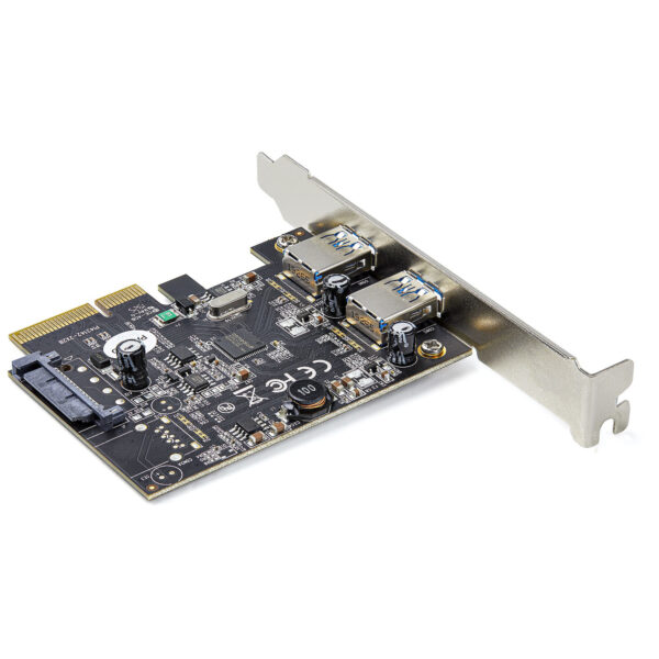 StarTech.com 2-Port USB PCIe Kaart met 10Gbps/poort - USB 3.2 Gen 2 Type-A PCI Express 3.0 x2 Host Controller Kaart - Add-On Ada - Afbeelding 2