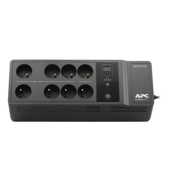 APC Back-UPS BE650G2-FR - Noodstroomvoeding 8x penaarde(België), 650VA, 1 USB oplader, 1 USB datapoort - Afbeelding 4