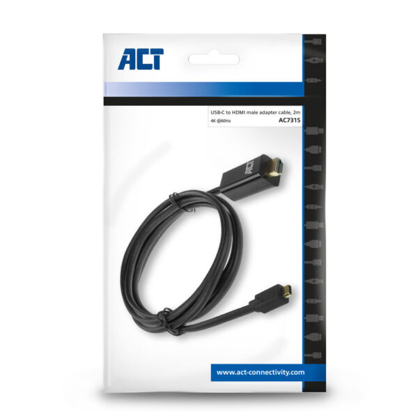 ACT USB-C naar HDMI kabel 2 meter - Afbeelding 5