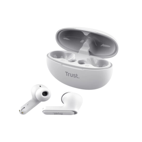 Trust Yavi Headset True Wireless Stereo (TWS) In-ear Oproepen/muziek USB Type-C Bluetooth Wit - Afbeelding 4