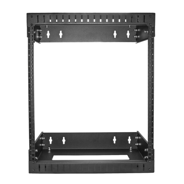 StarTech.com 2 Post 12U Heavy-Duty Wandmonteerbare Server Rack, 19" Open Frame Netwerk Rack met Verstelbare Diepte, Data Rack vo - Afbeelding 5