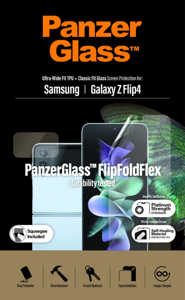 PanzerGlass Samsung Galaxy Z New Flip3 Case Friendly Doorzichtige schermbeschermer 1 stuk(s) - Afbeelding 5