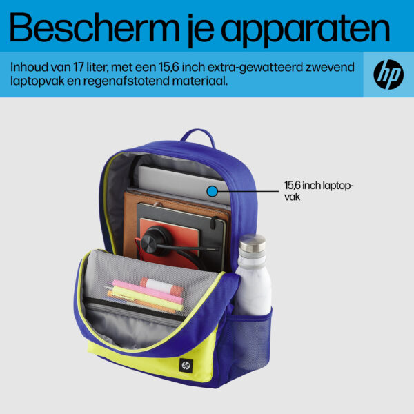 HP Campus Backpack, blauw - Afbeelding 5