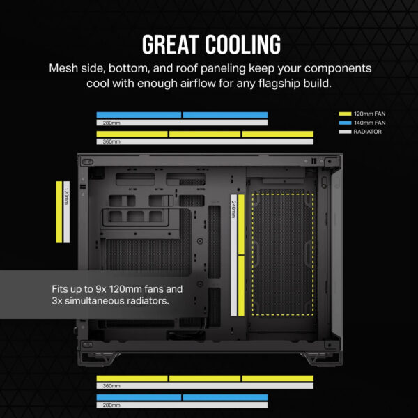 Corsair 2500X Midi Tower Zwart - Afbeelding 5