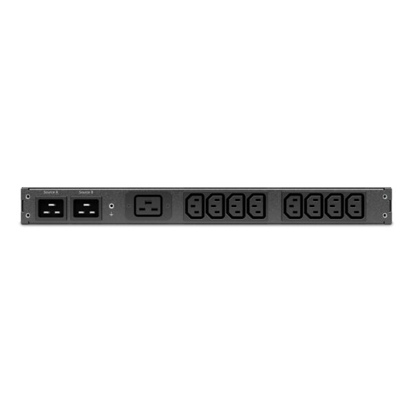 APC Automatic Transfer Switch AP4423A - (8x) C13 + (1x) C19, 3680W, Rack mountable, 1U - Afbeelding 2