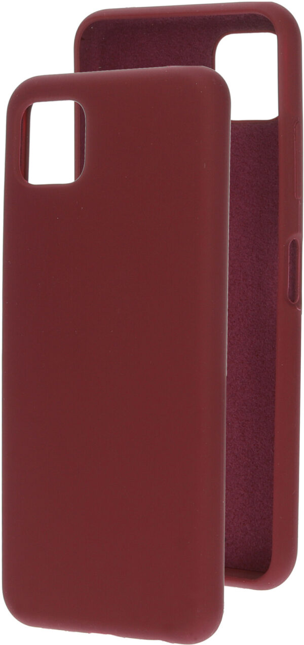 Mobiparts Silicone Cover Samsung Galaxy A22 5G (2021) Plum Red