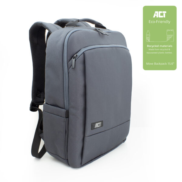 ACT Move rugzak voor laptops tot 15,6” gemaakt van gerecyclede plastic flessen - Afbeelding 5