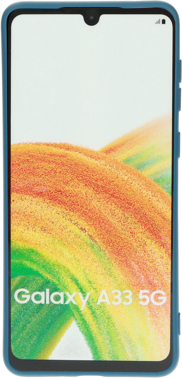 Mobiparts Silicone Cover Samsung Galaxy A33 5G (2022) Blueberry Blue - Afbeelding 2