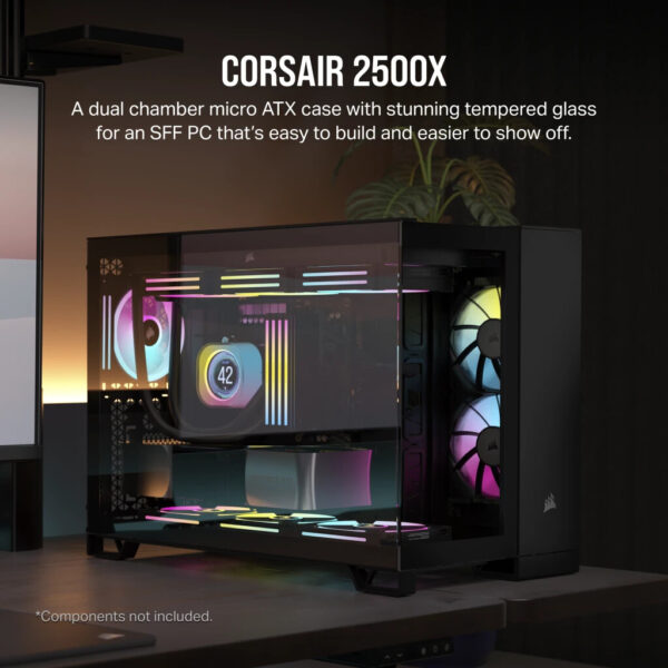 Corsair 2500X Midi Tower Zwart - Afbeelding 2