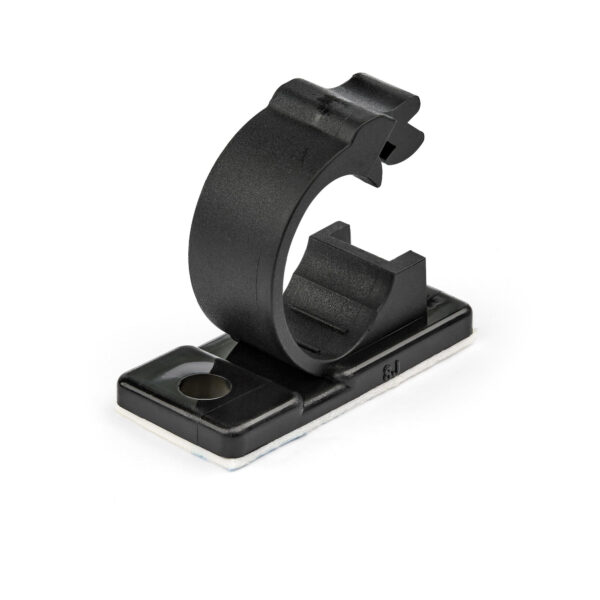 StarTech.com 100 Zelfklevende Kabelmanagement Clips, 12mm, Zwart, Netwerk/Ethernet/Bureau/Computer Kabelbeheer, Klevende Kabelho - Afbeelding 2