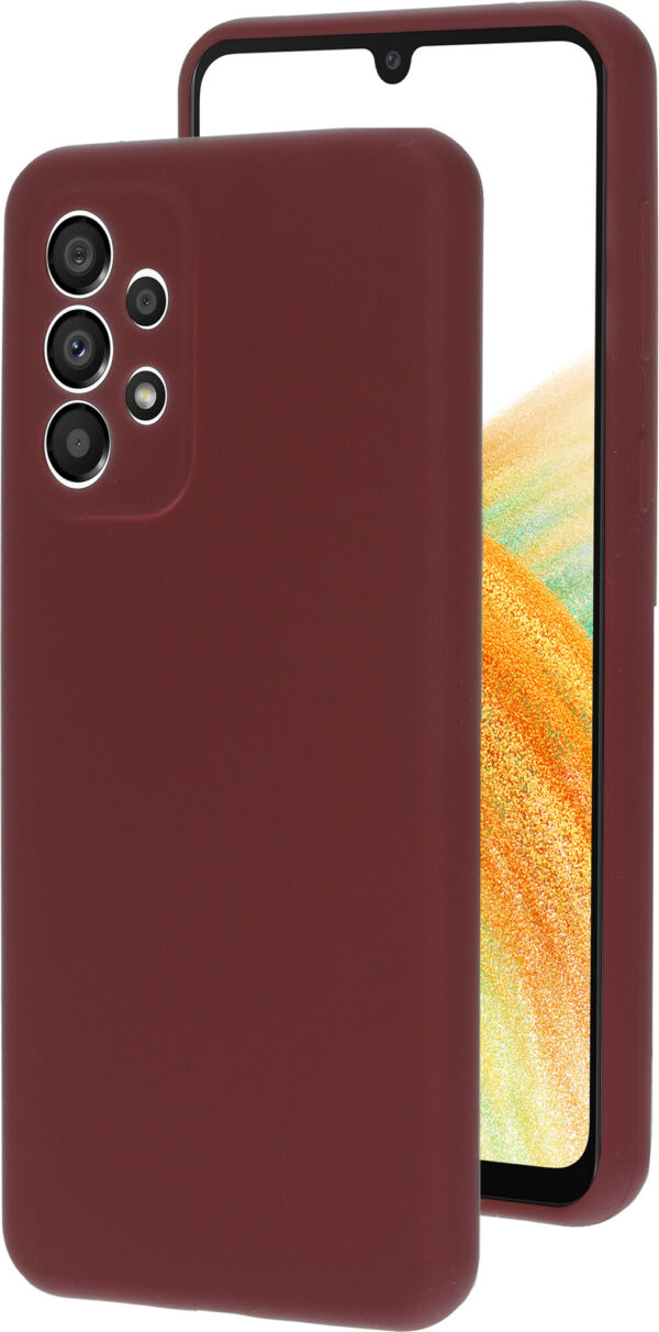 Mobiparts Silicone Cover Samsung Galaxy A33 5G (2022) Plum Red