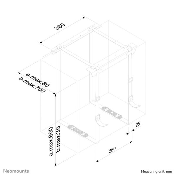 Neomounts CPU-D025BLACK CPU houder - max 20 kg - universeel - Afbeelding 5