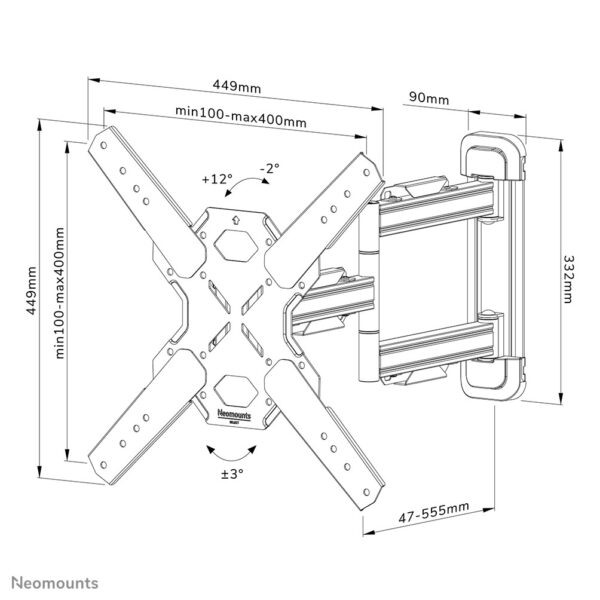 Neomounts tv wandsteun - Afbeelding 20