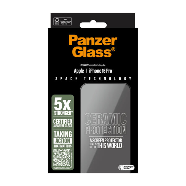 PanzerGlass PG Ceramic Scrn iPhone 16P 6.3Inch UWF - Afbeelding 3