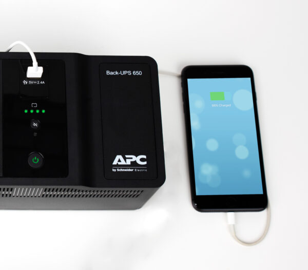 APC Back-UPS BE650G2-GR - Noodstroomvoeding 8x stopcontact, 650VA, 1 USB oplader, 1 USB datapoort - Afbeelding 6