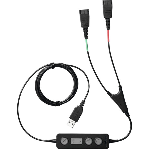 Jabra 265-09 audio kabel USB2.0 2x QD Zwart