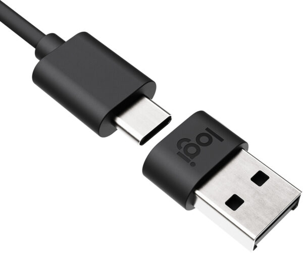 Logitech 989-000982 tussenstuk voor kabels USB C USB A Grafiet - Afbeelding 2