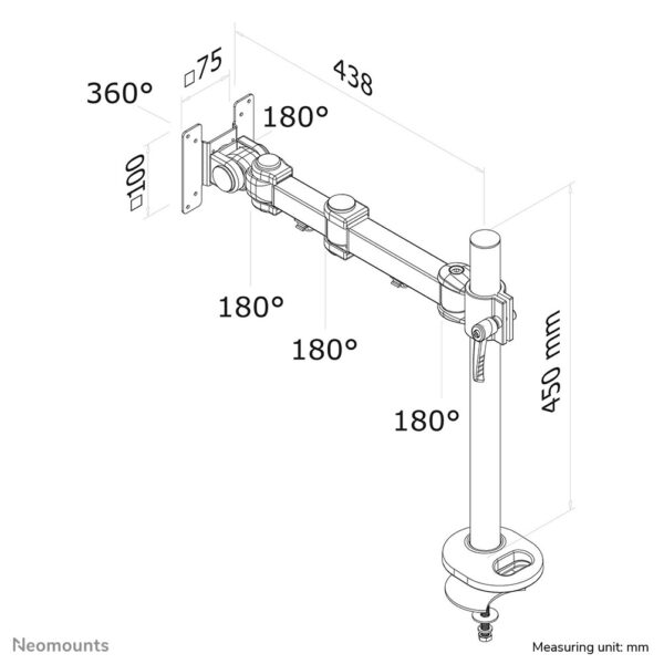 Neomounts monitorarm - Afbeelding 6