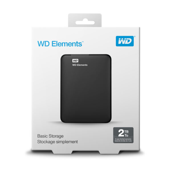 Western Digital WD Elements Portable 2.5 Inch externe HDD 2TB, Zwart - Afbeelding 9