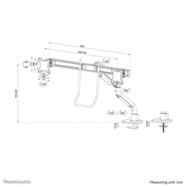 Neomounts monitorarm - Afbeelding 20