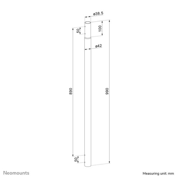 Neomounts verlengpaal projector plafondsteun - Afbeelding 11