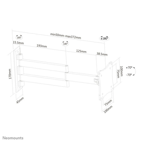 Neomounts tv/monitor wandsteun - Afbeelding 10