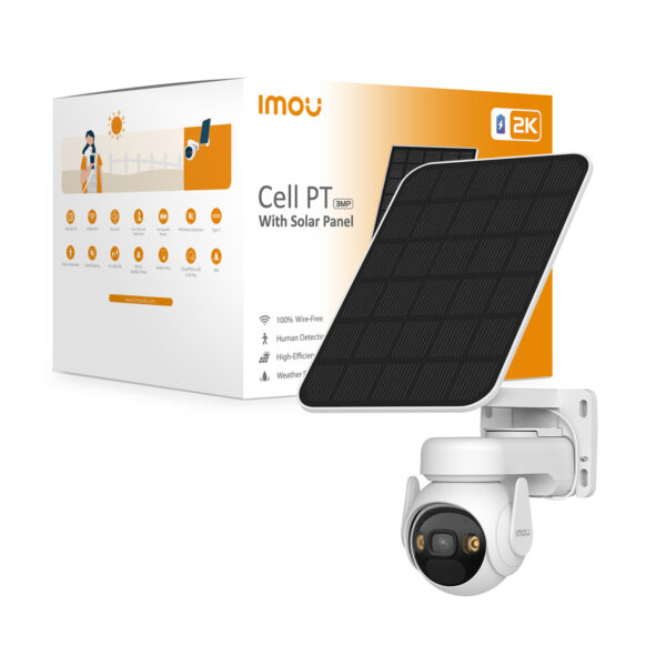 Imou Cell PT Solar Kit Dome IP-beveiligingscamera Buiten 2304 x 1296 Pixels Muur